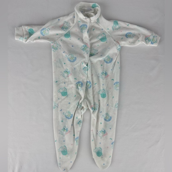 Toddletime Footed Baby Button Up Outfit - Picture 2 of 5